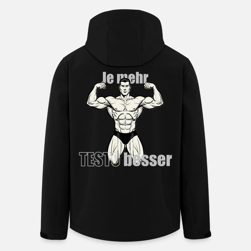 Muscle Hero Power Pose Conception d’impression - Veste softshell homme en polyester recyclé Stanley/Stella - noir