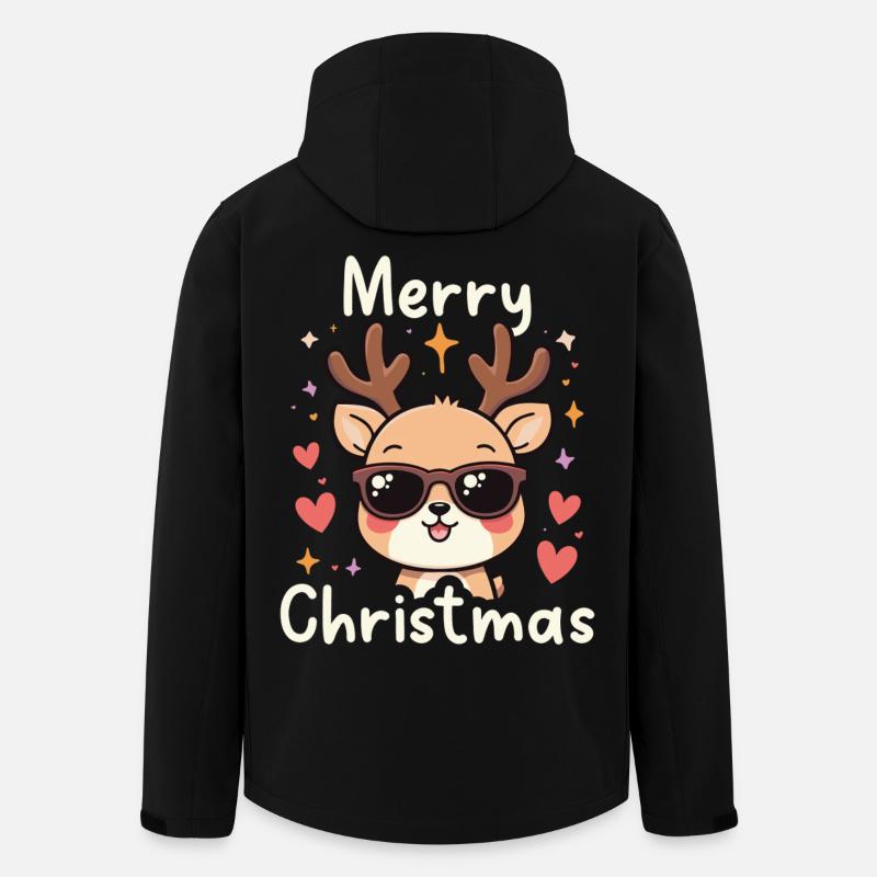 Frohe Weihnachten - Recycelte Männer Softshell-Jacke von Stanley/Stella - Schwarz