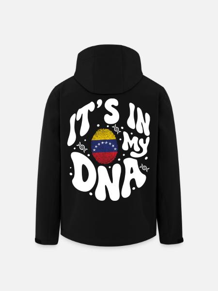 Venezuelan DNA Venezuela Flag Hispanic - Men’s Recycled Softshell Jacket by Stanley/Stella - black