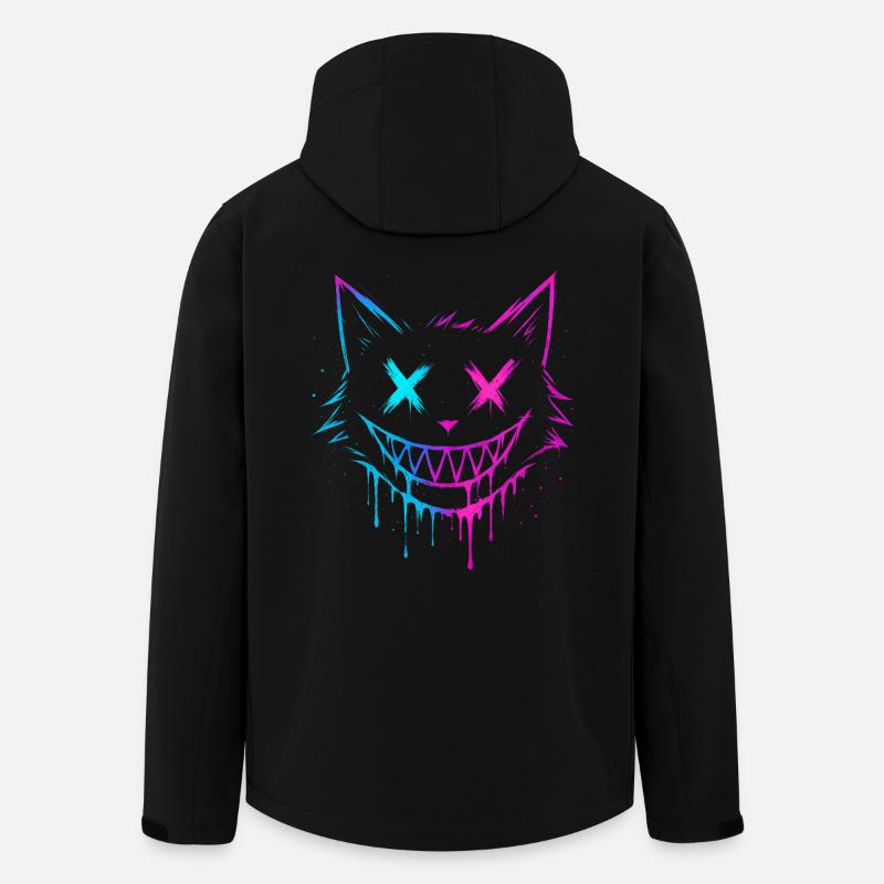 Éclaboussure de chat - Veste softshell homme en polyester recyclé Stanley/Stella - noir