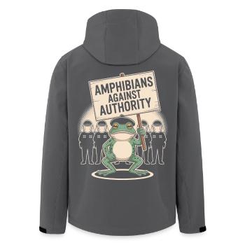 Les amphibiens contre l’autorité Portland - Veste softshell homme en polyester recyclé Stanley/Stella - noir - Dos - AI Model Male 185 light (185cm)