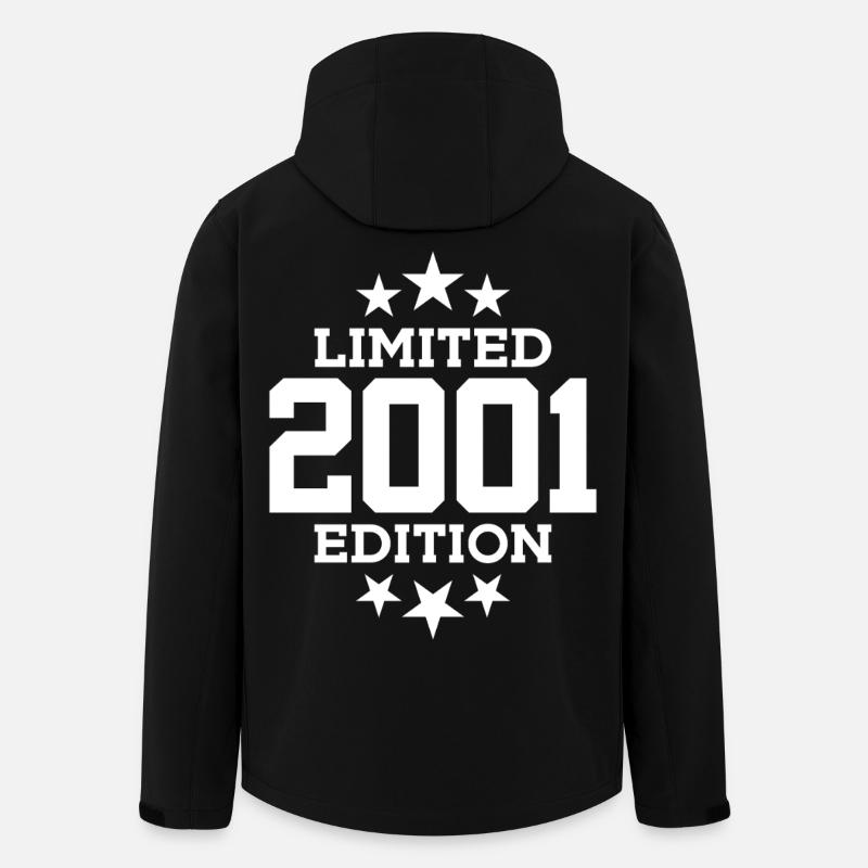 ÉDITION LIMITÉE 2001 25E ANNIVERSAIRE - Veste softshell homme en polyester recyclé Stanley/Stella - noir