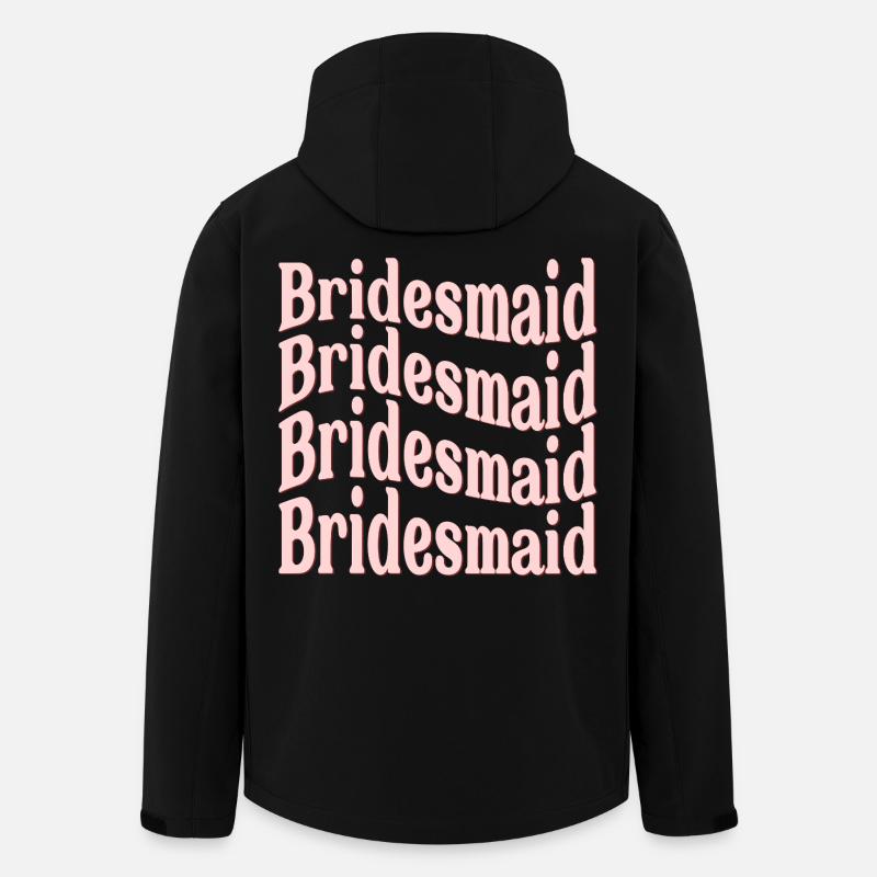 BRAUTJUNGFER HOCHZEIT WELLE - Recycelte Männer Softshell-Jacke von Stanley/Stella - Schwarz