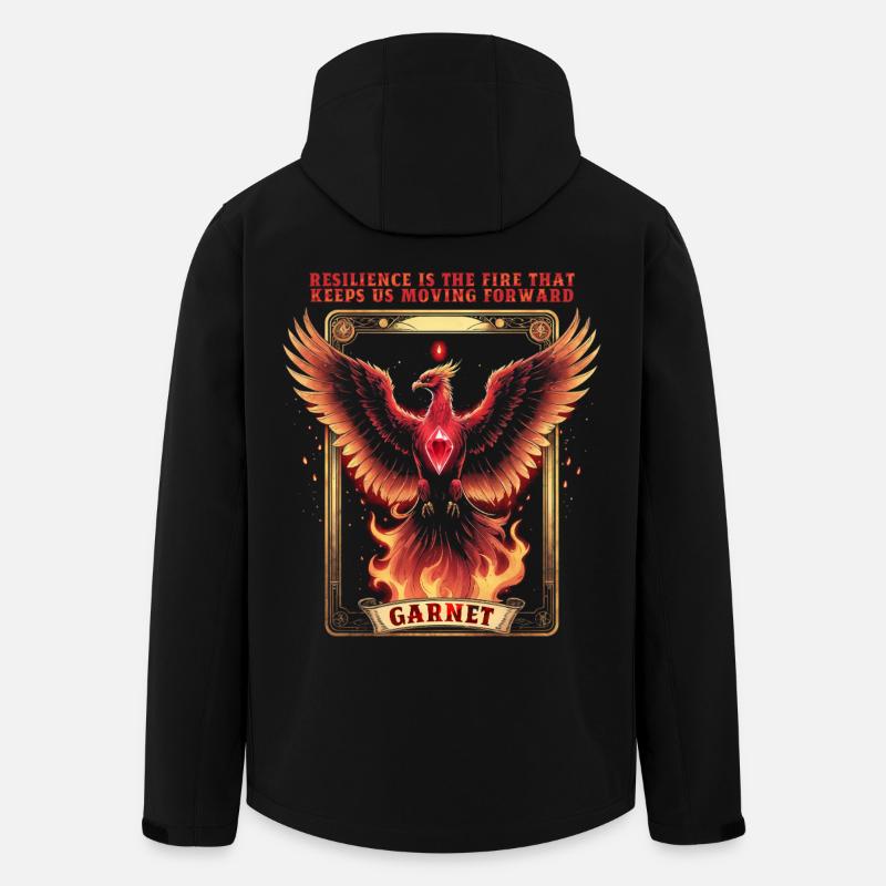 Geburtsstein Januar Grana - Recycelte Männer Softshell-Jacke von Stanley/Stella - Schwarz