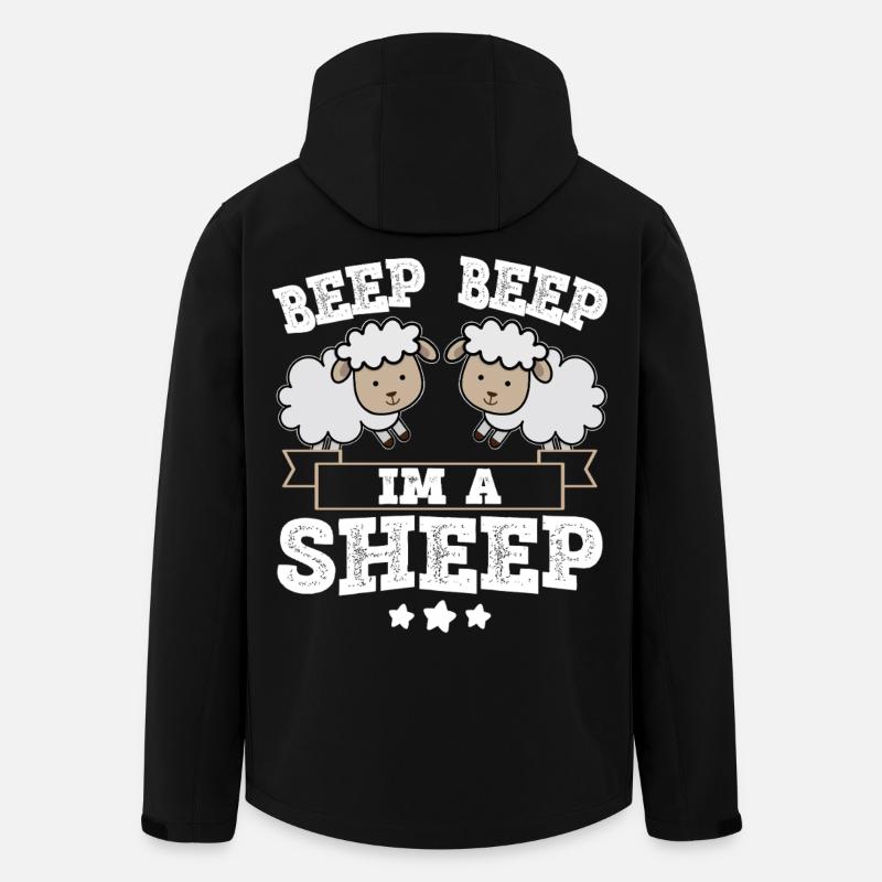 Beep Beep Im A Sheep - Recycelte Männer Softshell-Jacke von Stanley/Stella - Schwarz