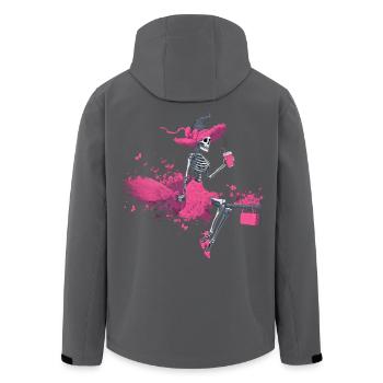 Sorcière Squelette Féministe Halloween - Veste softshell homme en polyester recyclé Stanley/Stella - noir - Dos - AI Model Male 185 light (185cm)