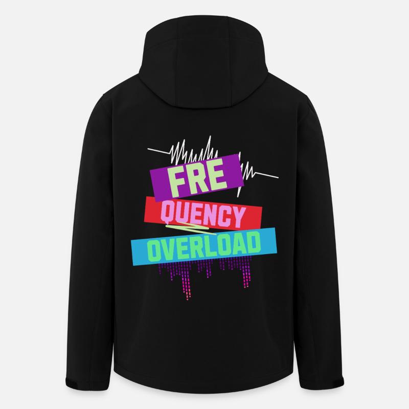Frequency Overload Rave EDM - Men’s Recycled Softshell Jacket by Stanley/Stella - black