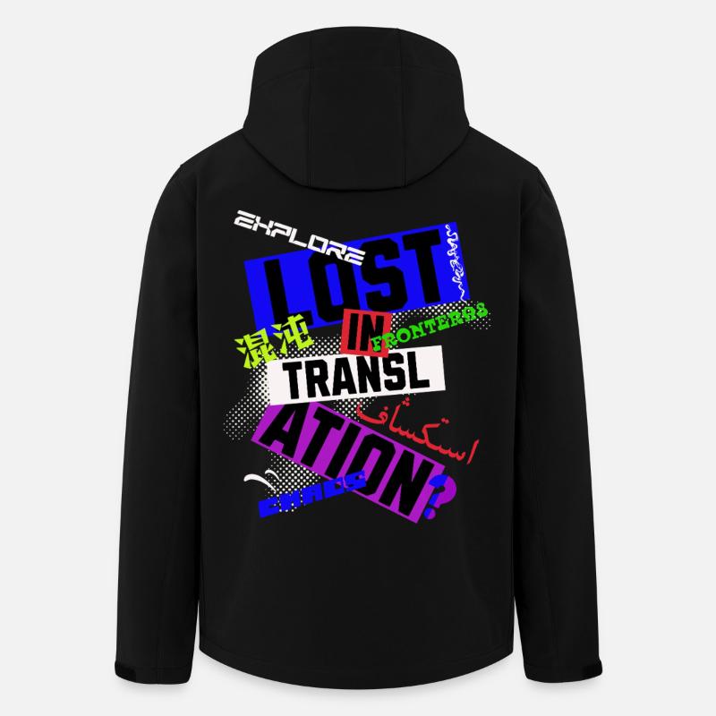 Lost in Translation - Recycelte Männer Softshell-Jacke von Stanley/Stella - Schwarz