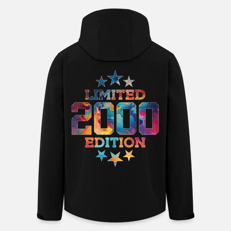 ÉDITION LIMITÉE 26E ANNIVERSAIRE 2000 - Veste softshell homme en polyester recyclé Stanley/Stella - noir