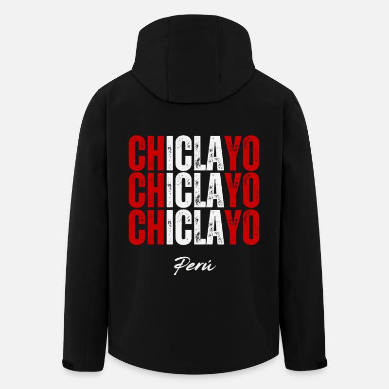 Chiclayo Peru, peruanischer Stolz - Recycelte Männer Softshell-Jacke von Stanley/Stella - Schwarz