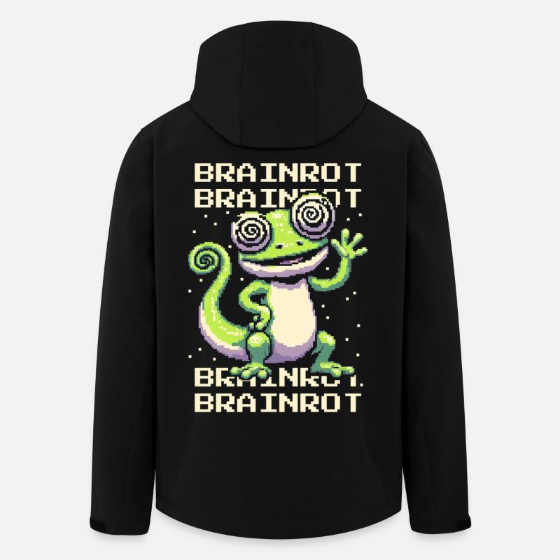 Brainrot | Meme Humor & Internetkultur - Recycelte Männer Softshell-Jacke von Stanley/Stella - Schwarz