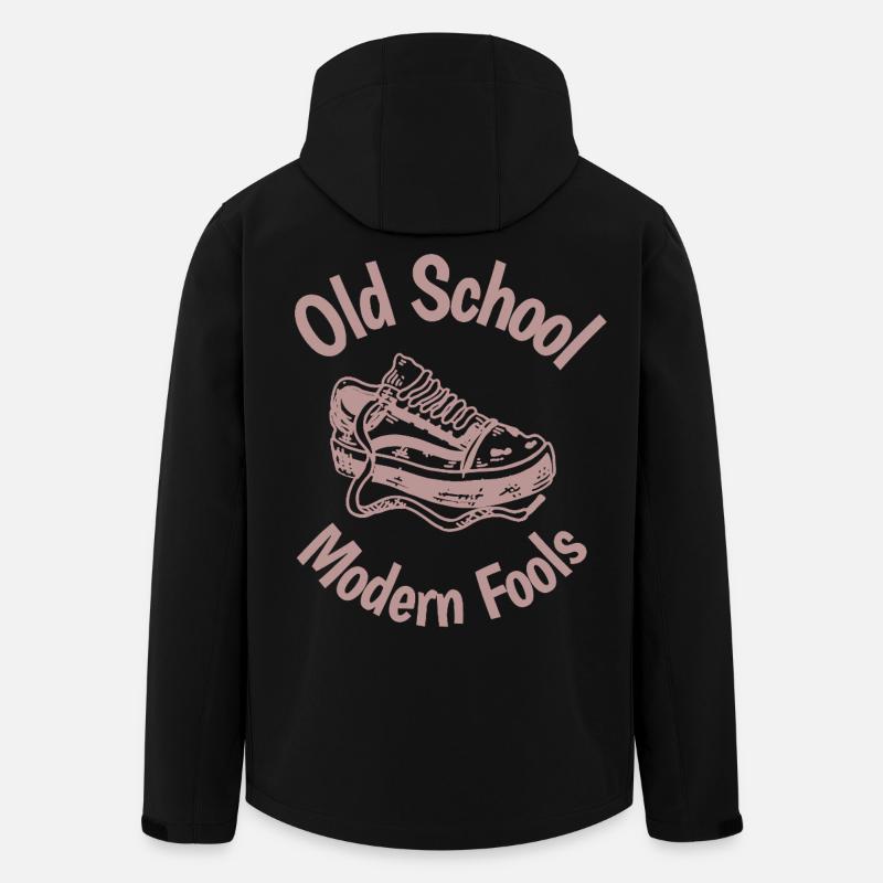Old School Sneaker Logo Fools - Recycelte Männer Softshell-Jacke von Stanley/Stella - Schwarz
