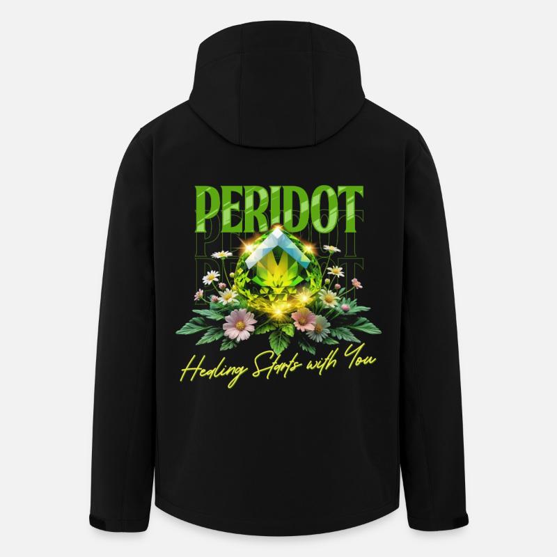 Geburtsstein August Peridot - Recycelte Männer Softshell-Jacke von Stanley/Stella - Schwarz