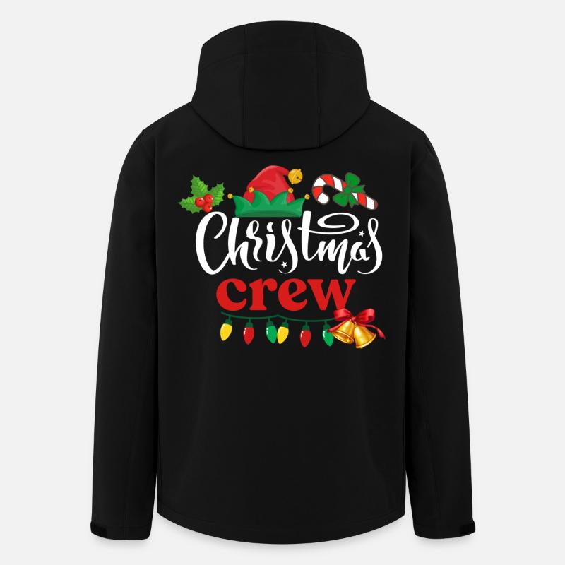 Équipage de Noël - Veste softshell homme en polyester recyclé Stanley/Stella - noir