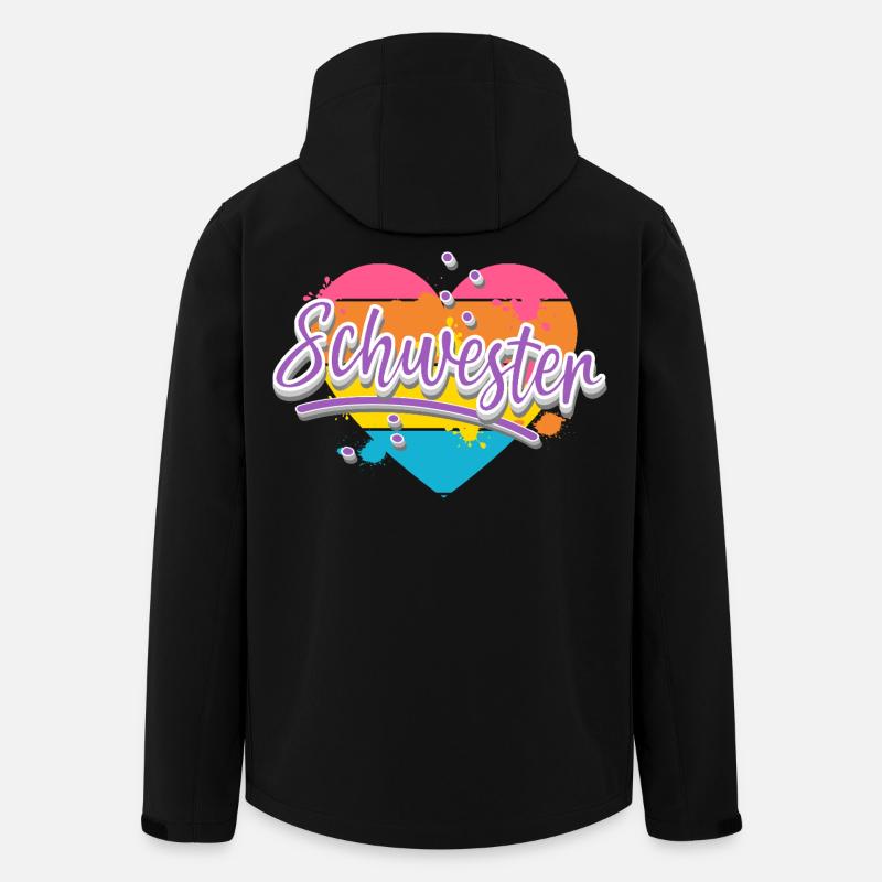 Schwester - Recycelte Männer Softshell-Jacke von Stanley/Stella - Schwarz