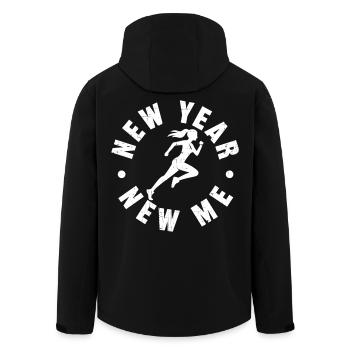 Neujahr Neues Ich - Recycelte Männer Softshell-Jacke von Stanley/Stella - Schwarz - Hinten - AI Model Male 185 light (185cm)