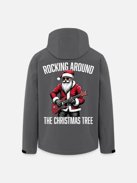 Rocking around the Christmas Tree - Men’s Recycled Softshell Jacket by Stanley/Stella - black