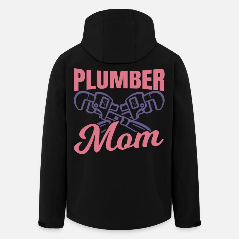 Klempnerin Mutter - Recycelte Männer Softshell-Jacke von Stanley/Stella - Schwarz