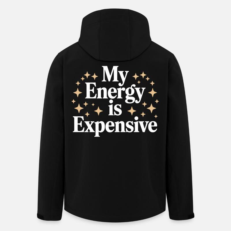 My Energy Is Expensive - Men’s Recycled Softshell Jacket by Stanley/Stella - black