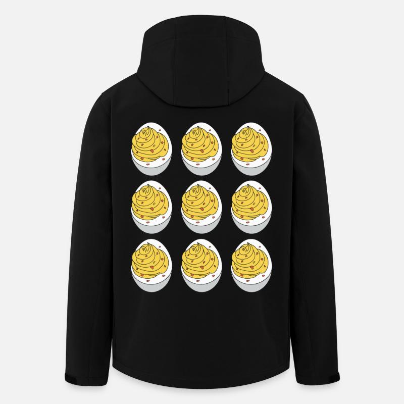 stuffed eggs - Men’s Recycled Softshell Jacket by Stanley/Stella - black