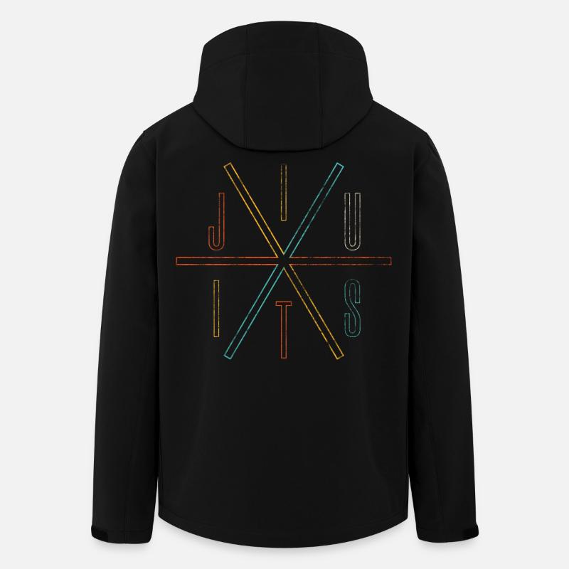 Jiu Jitsu Minimalistisches Grafikdesign - Recycelte Männer Softshell-Jacke von Stanley/Stella - Schwarz