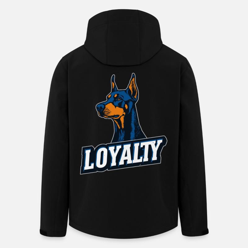 Doberman – Symbol of Loyalty | LOYALTY - Men’s Recycled Softshell Jacket by Stanley/Stella - black
