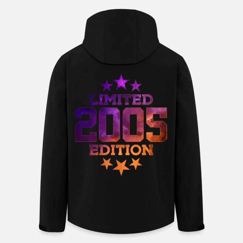 ÉDITION LIMITÉE 21E ANNIVERSAIRE 2005 - Veste softshell homme en polyester recyclé Stanley/Stella - noir