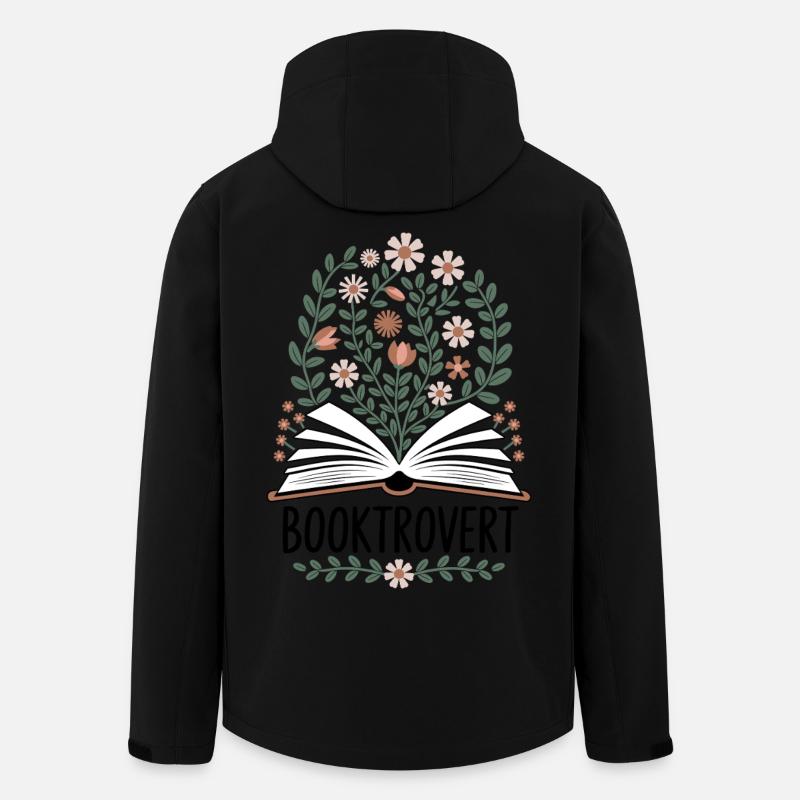 Blütenlese Buchzauber - Recycelte Männer Softshell-Jacke von Stanley/Stella - Schwarz