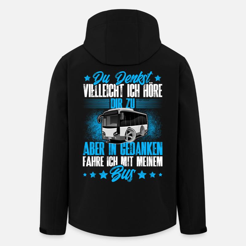 Busfahrer - Recycelte Männer Softshell-Jacke von Stanley/Stella - Schwarz