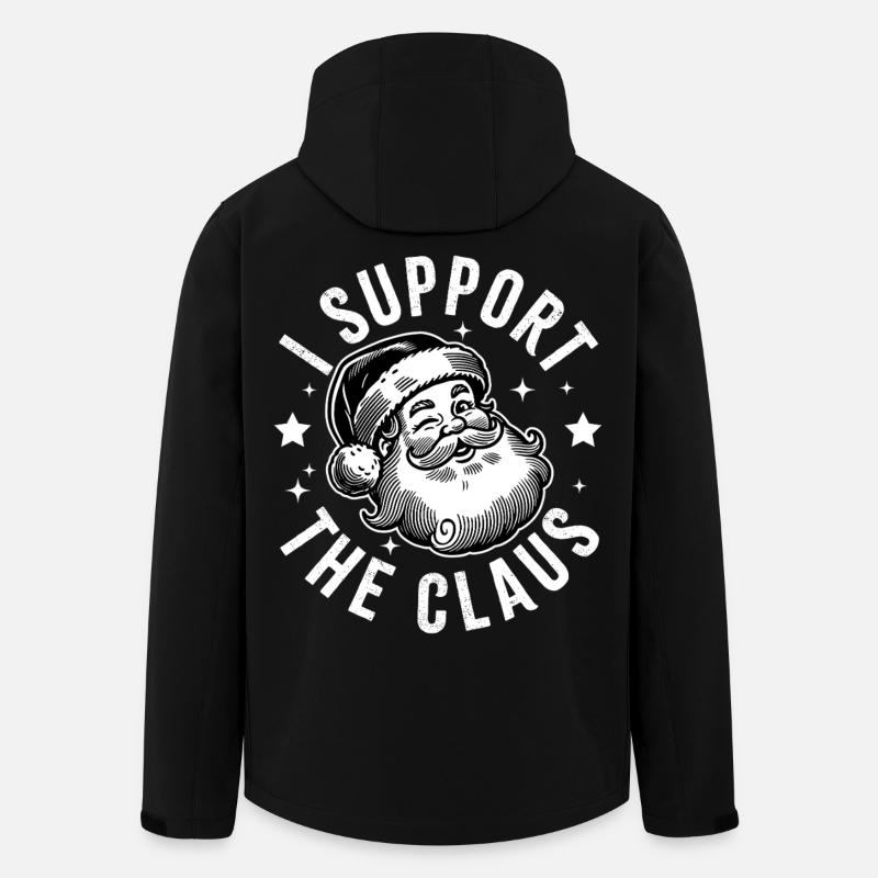 I Support the Claus - Men’s Recycled Softshell Jacket by Stanley/Stella - black
