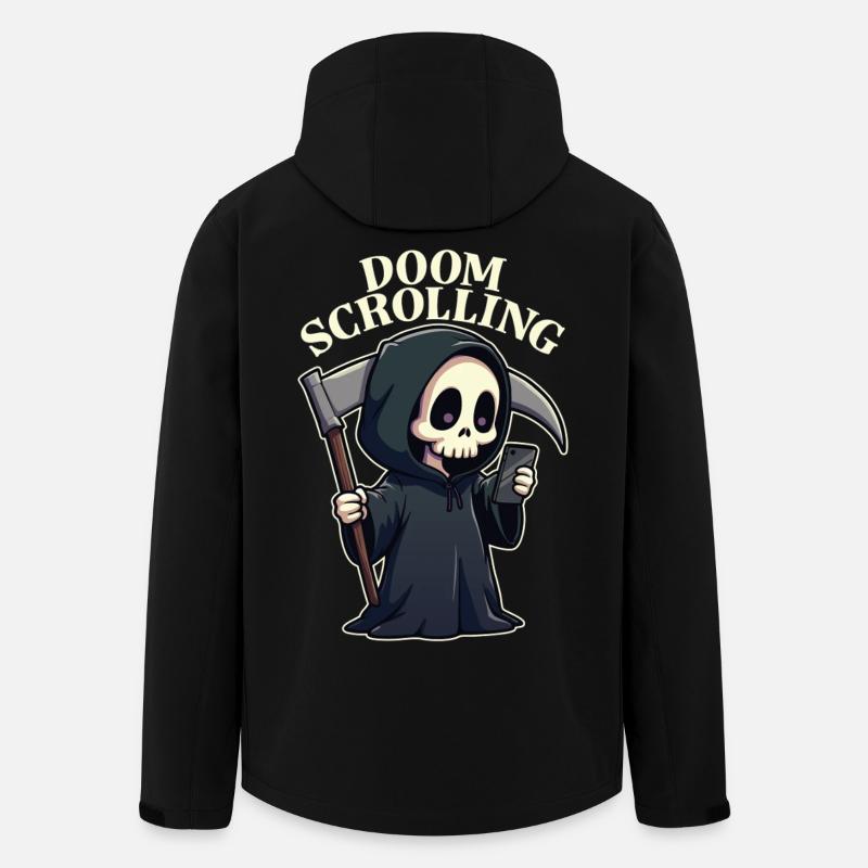 Doom Scrolling - Men’s Recycled Softshell Jacket by Stanley/Stella - black