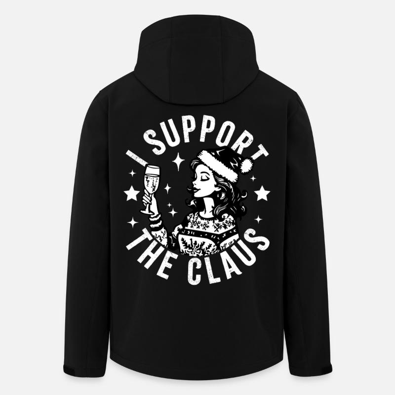 I Support the Claus - Men’s Recycled Softshell Jacket by Stanley/Stella - black
