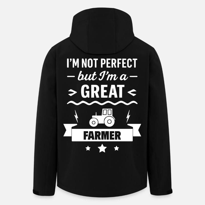 Super Farmer Tractor Field - Men’s Recycled Softshell Jacket by Stanley/Stella - black