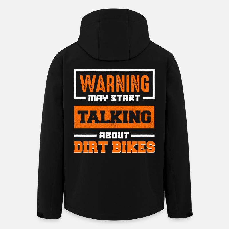 Advarsel: Dirt Bikes Talk Start - Stanley/Stella herre softshelljakke i genanvendt polyester - sort