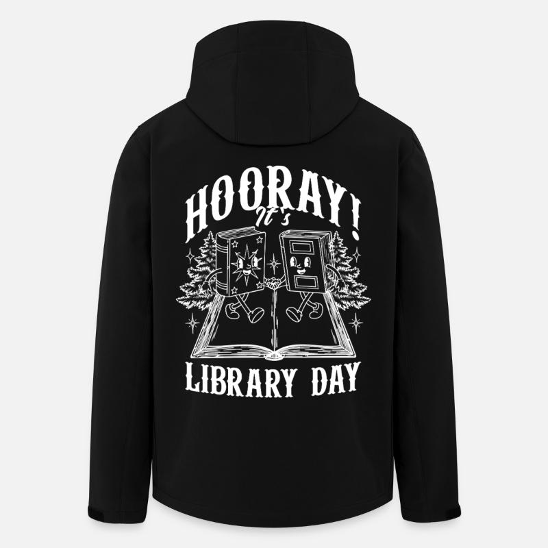 Library Day Librarian Reading Librarian - Men’s Recycled Softshell Jacket by Stanley/Stella - black