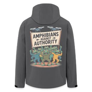 Les amphibiens contre l’autorité Portland - Veste softshell homme en polyester recyclé Stanley/Stella - noir - Dos - AI Model Male 185 light (185cm)