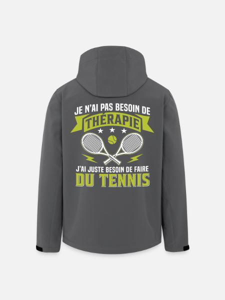 I just need to play tennis - Men’s Recycled Softshell Jacket by Stanley/Stella - black