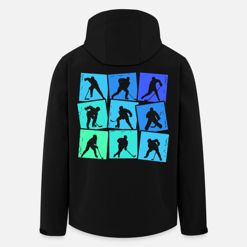 Eishockeyspieler Eishockey Jungen Kinder Herren - Men’s Recycled Softshell Jacket by Stanley/Stella - black