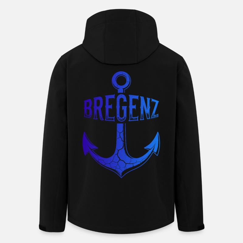 Anker Bregenz Bodensee Österreich - Recycelte Männer Softshell-Jacke von Stanley/Stella - Schwarz