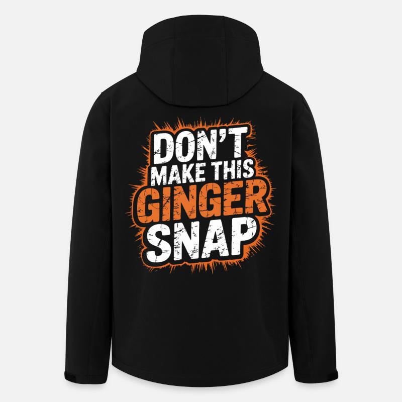 Don't Make This Ginger Snap - Recycelte Männer Softshell-Jacke von Stanley/Stella - Schwarz