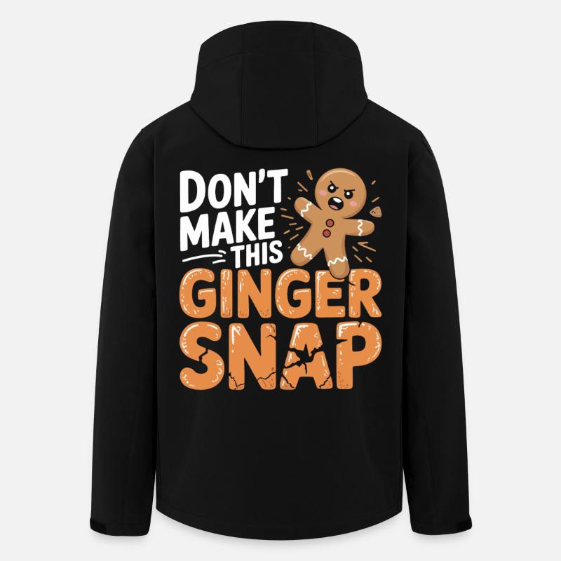 Don't Make This Ginger Snap - Men’s Recycled Softshell Jacket by Stanley/Stella - black