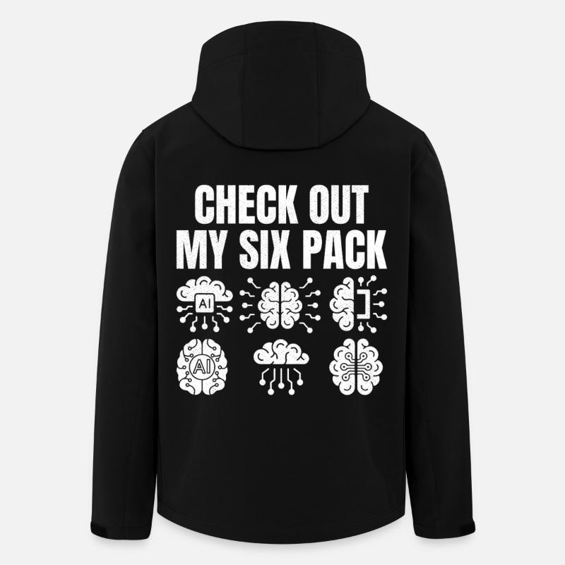 Check out my six pack - Recycelte Männer Softshell-Jacke von Stanley/Stella - Schwarz