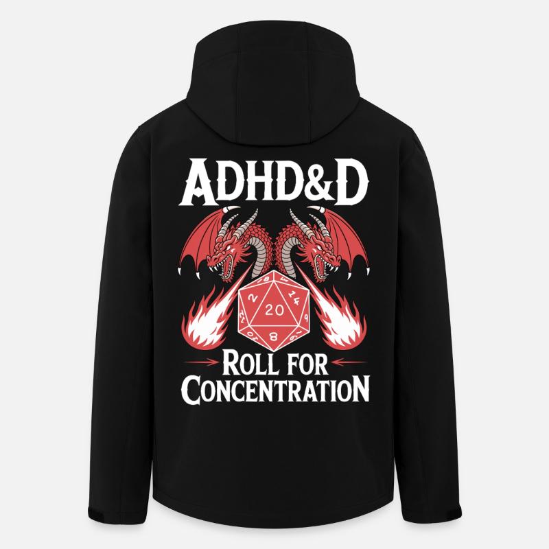Roll for concentration ADHD - Men’s Recycled Softshell Jacket by Stanley/Stella - black