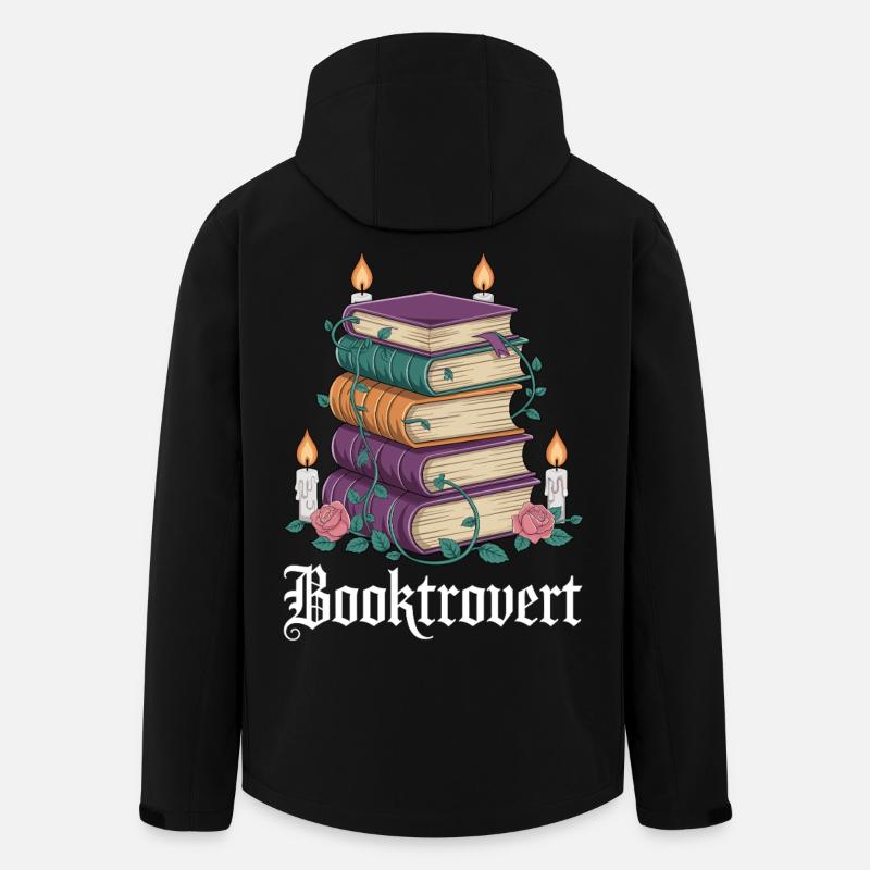 Booktrovert Bücherzauber - Recycelte Männer Softshell-Jacke von Stanley/Stella - Schwarz