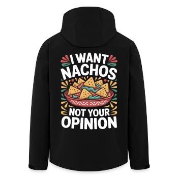 Ich Will Nachos Nicht Deine Meinung Mexikanisches - Recycelte Männer Softshell-Jacke von Stanley/Stella - Schwarz - Hinten - AI Model Male 185 light (185cm)