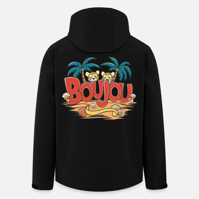 Boujou Normandy Regional Identity Greeting - Men’s Recycled Softshell Jacket by Stanley/Stella - black