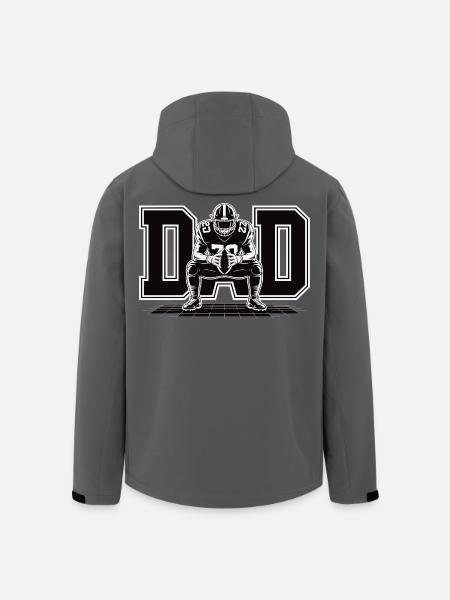 Football Dad – Cooles Shirt für sportliche Väter - Recycelte Männer Softshell-Jacke von Stanley/Stella - Schwarz