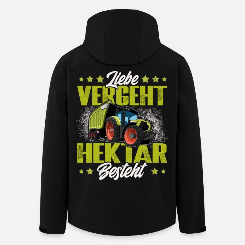 Landwirt - Recycelte Männer Softshell-Jacke von Stanley/Stella - Schwarz