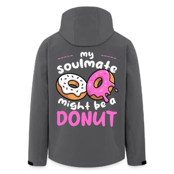 Mein Seelenverwandter Donut - Recycelte Männer Softshell-Jacke von Stanley/Stella - Schwarz - Hinten - AI Model Male 185 light (185cm)