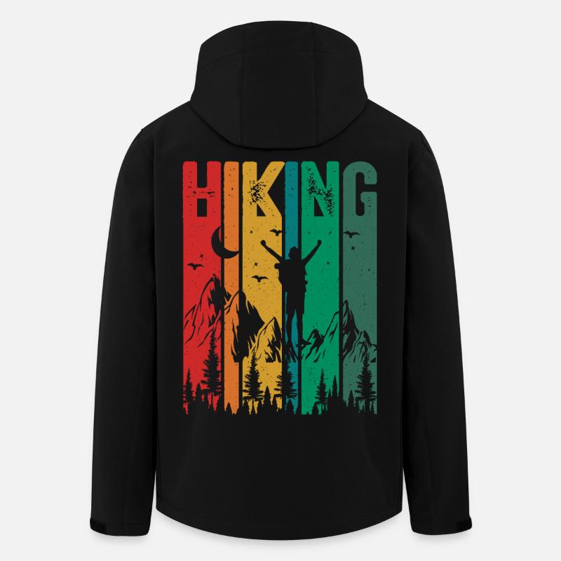 Wandern - Recycelte Männer Softshell-Jacke von Stanley/Stella - Schwarz